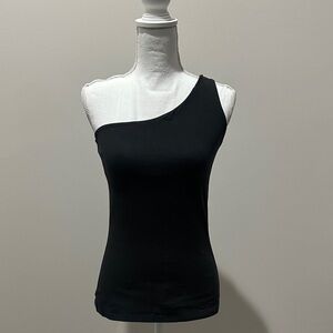 Express Black One-Shoulder Tank Top